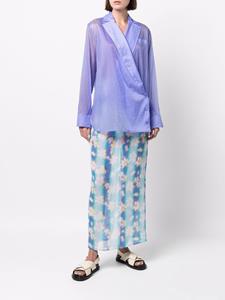 ninaricci Nina Ricci Maxi-rok met bloemenprint - Blauw