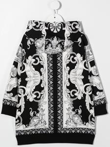 versacekids Versace Kids Sweaterjurk met barokprint - Zwart