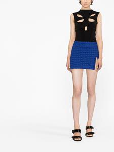 eckhauslatta Eckhaus Latta Mini-rok met splitdetail - Blauw