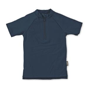 Sterntaler - Kid's Kurzarm-Schwimmshirt Half Zip - Lycra, blauw