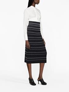 alexandermcqueen Alexander McQueen Getailleerde midi-rok - Zwart