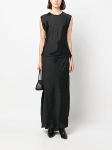 forteforte Forte Forte Maxi-rok met satijnen afwerking - Zwart