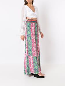 Amir Slama Maxi-rok met patchwork - Veelkleurig