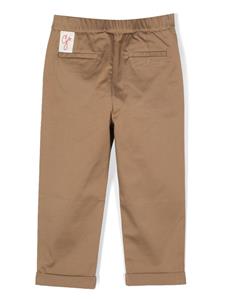 goldengoosekids Golden Goose Kids Chino met geborduurd detail - Bruin