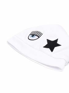 chiaraferragnikids Chiara Ferragni Kids Muts met borduurwerk - Wit