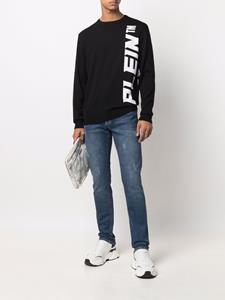 Philipp Plein Sweater met logoprint - Zwart