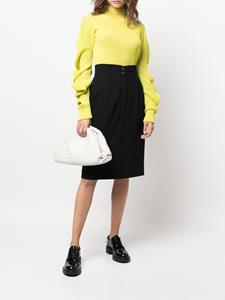 chanelpre-owned CHANEL Pre-Owned Rok met geplooid detail - Zwart