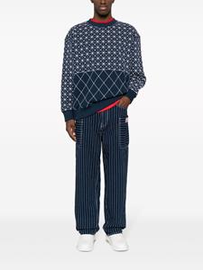 Kenzo Trui met geometrische patch - Blauw