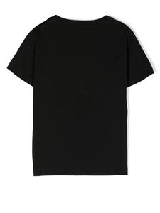 balmainkids Balmain Kids T-shirt met logopatch - Zwart