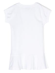 philipppleinjunior Philipp Plein Junior Jurk met logoprint - Wit