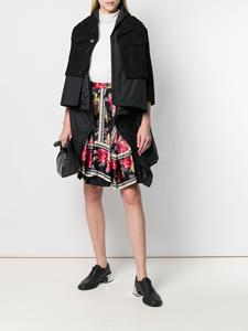 commedesgarçonspre-owned Comme Des Garçons Pre-Owned 1989's rok met bloemdessin - Zwart