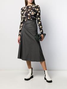 commedesgarçonspre-owned Comme Des Garçons Pre-Owned Rok met gerafelde taille - Grijs