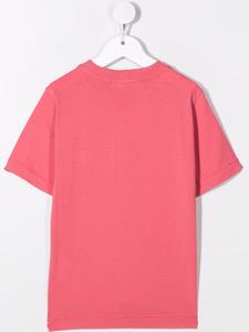 stoneislandjunior Stone Island Junior T-shirt met logopatch - Roze