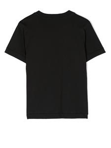 stoneislandjunior Stone Island Junior T-shirt met logo - Zwart