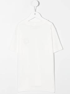 stoneislandjunior Stone Island Junior T-shirt met logopatch - Wit