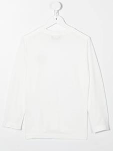 stoneislandjunior Stone Island Junior T-shirt met logopatch - Wit
