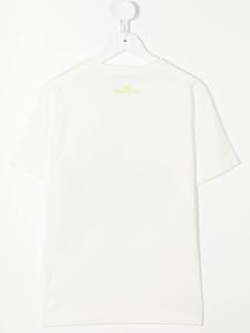 stoneislandjunior Stone Island Junior T-shirt met print - Wit