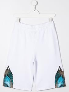 marceloburloncountyofmilankids Marcelo Burlon County Of Milan Kids Trainingsshorts met vleugelprint - Wit