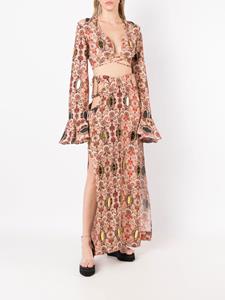 amirslama Amir Slama Rok met bloemenprint - Veelkleurig