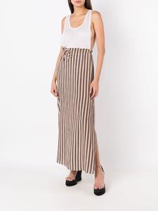 amirslama Amir Slama Rok met paperbag taille - Bruin