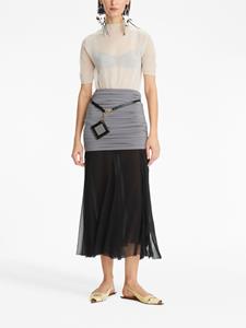 toryburch Tory Burch Midi-rok met ruches - Grijs