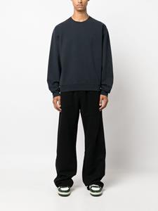 saintlaurent Saint Laurent Sweater met geborduurd logo - Blauw