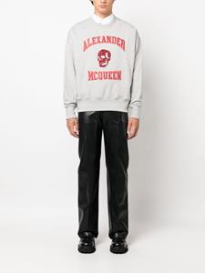 alexandermcqueen Alexander McQueen Hoodie met geborduurd logo - Grijs