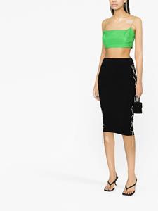 giuseppedimorabito Giuseppe Di Morabito Rok met kanten detail - Zwart