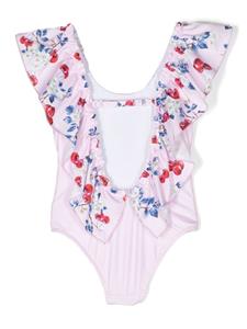 Badpak met print - Roze