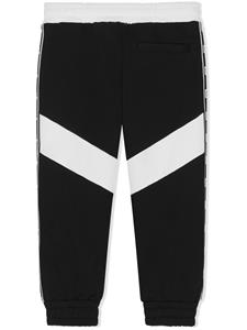 dolce&gabbanakids Dolce & Gabbana Kids Trainingsbroek met logoband - Zwart