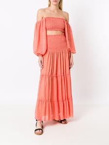 Olympiah High waist maxi-plooirok - Oranje