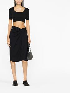 Jacquemus Gesmockte rok - Zwart