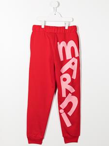 marnikids Marni Kids Joggingbroek met logoprint - Rood