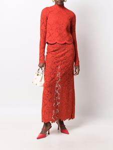 giambattistavalli Giambattista Valli Rok met geborduurde bloemen - Oranje