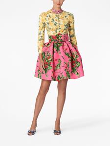 Carolina Herrera Vest met bloemenprint - Geel