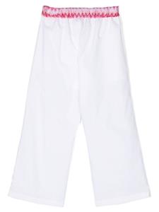 missonikids Missoni Kids Trainingsbroek met geborduurd logo - Wit