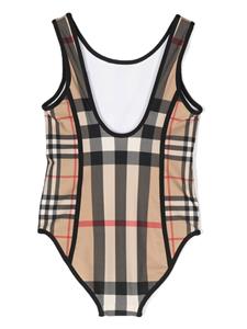 burberrykids Burberry Kids Badpak met Vintage Check - Beige