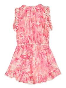 zimmermannkids ZIMMERMANN Kids Jurk met bloemenprint - Roze