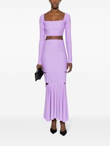 atubodycouture Atu Body Couture Geplooide top en rok - Paars