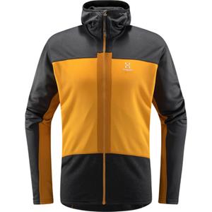 Haglöfs Haglofs ROC Flash Mid Hood Men (Maat - S, Kleur - Magnetite/Sunny yellow)