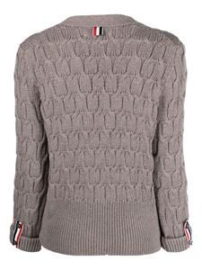 Thom Browne Kabelgebreid vest - Bruin