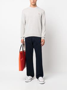 maisonkitsuné Maison Kitsuné Trui met patch - Grijs