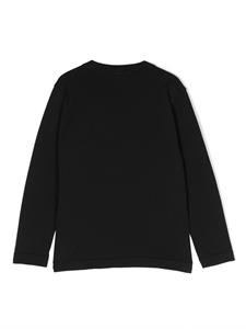 stoneislandjunior Stone Island Junior T-shirt met patch - Zwart