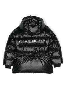 givenchykids Givenchy Kids Donsjack met logoprint - Zwart