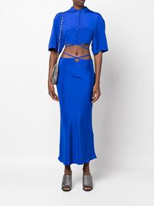 Christopher Esber Maxi-rok met gestrikte taille - COBALT