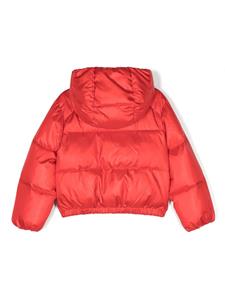 moschinokids Moschino Kids Donsjack met geborduurd logo - Rood