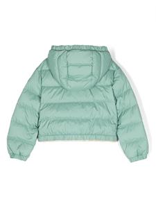 Moncler Enfant Donsjack met capuchon - Groen