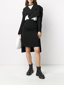 commedesgarçonspre-owned Comme Des Garçons Pre-Owned Rok met overslag - Zwart