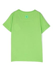 Philipp Plein Junior T-shirt met logoprint - Groen