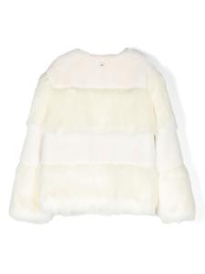 twinsetkids TWINSET Kids Jack van imitatiebont - Wit